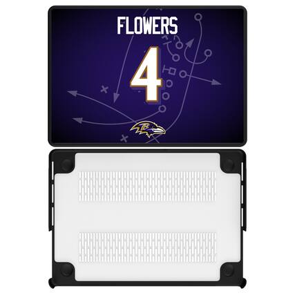 Front. Keyscaper - Zay Flowers Baltimore Ravens MacBook Case - Air 13 in - Multicolor.