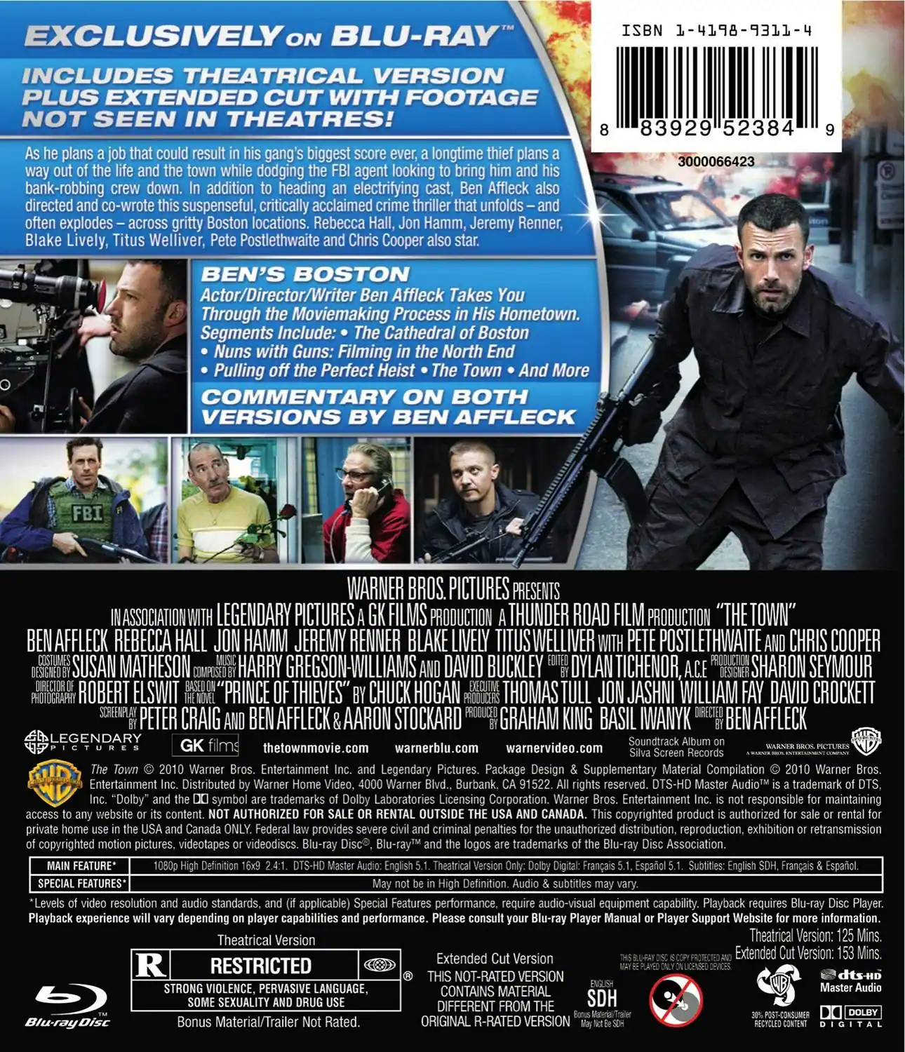 Angle. The Town (Blu-ray New Box Art) [Blu-ray].
