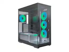 Montech - TG3 ATX Mid Tower, ARGB Fans & Strip, Tempered Glass, RTX 5090 Support (TG3B) - Black
