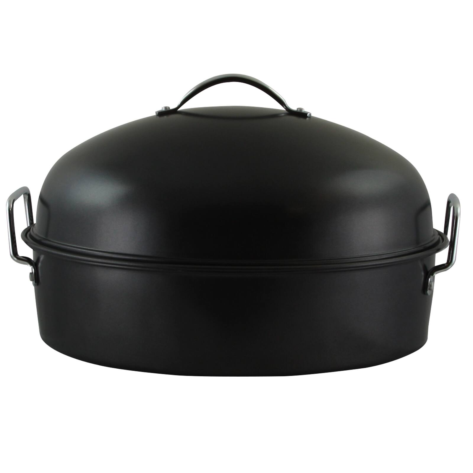 Gibson - Home Kenmar High Dome Oval Roaster Set - Black
