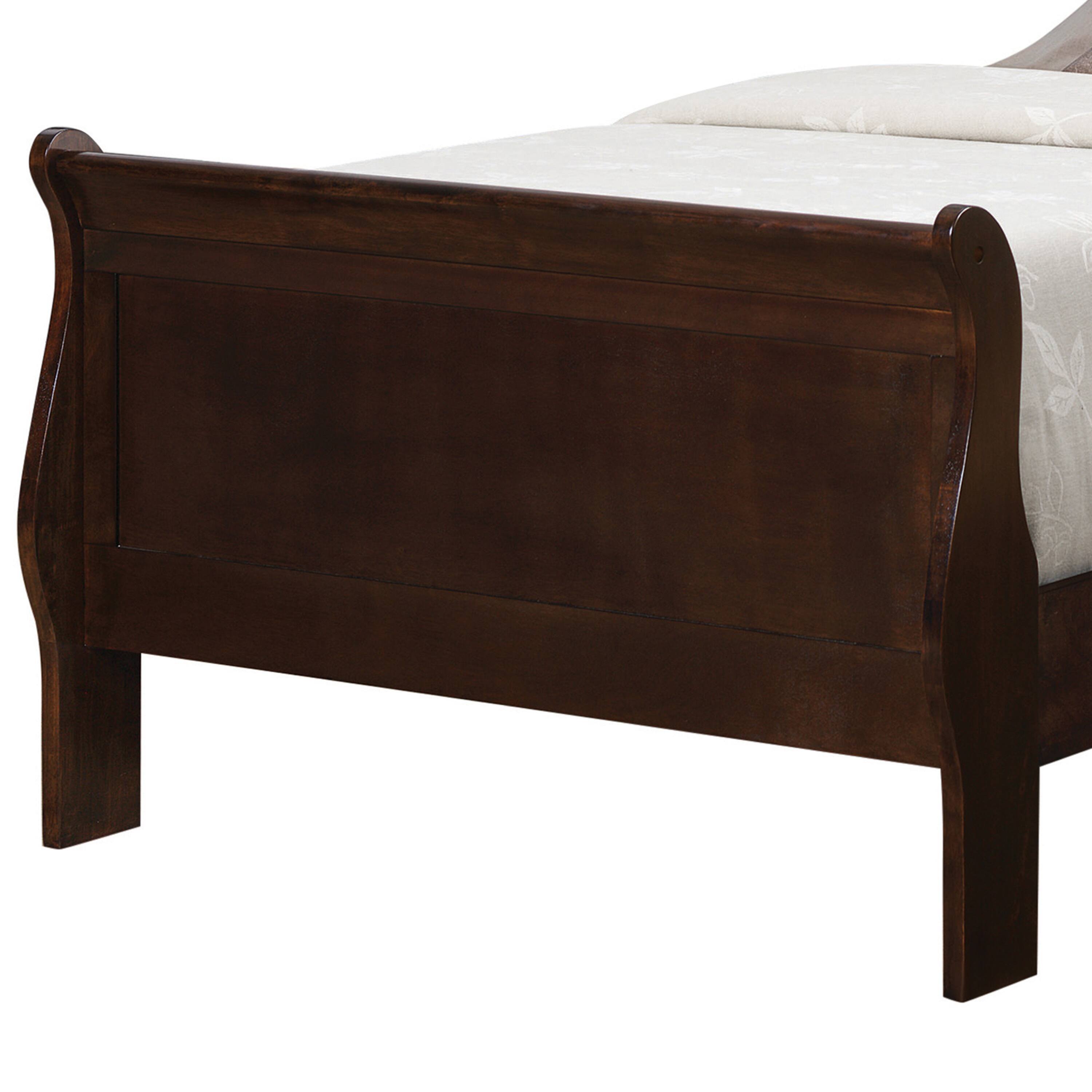 Alt View 3. Manhattan Lane - Transitional Style Sturdy Twin Size Bed - Brown.