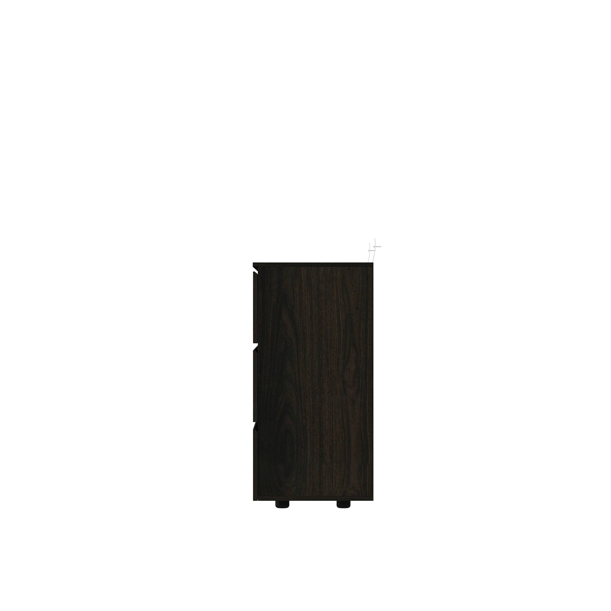 Left. FUFU & GAGA - FUFU&GAGA 6 - Drawer Horizontal Dresser – Brown, Stylish Bedroom & Living Room Organizer - Brown.