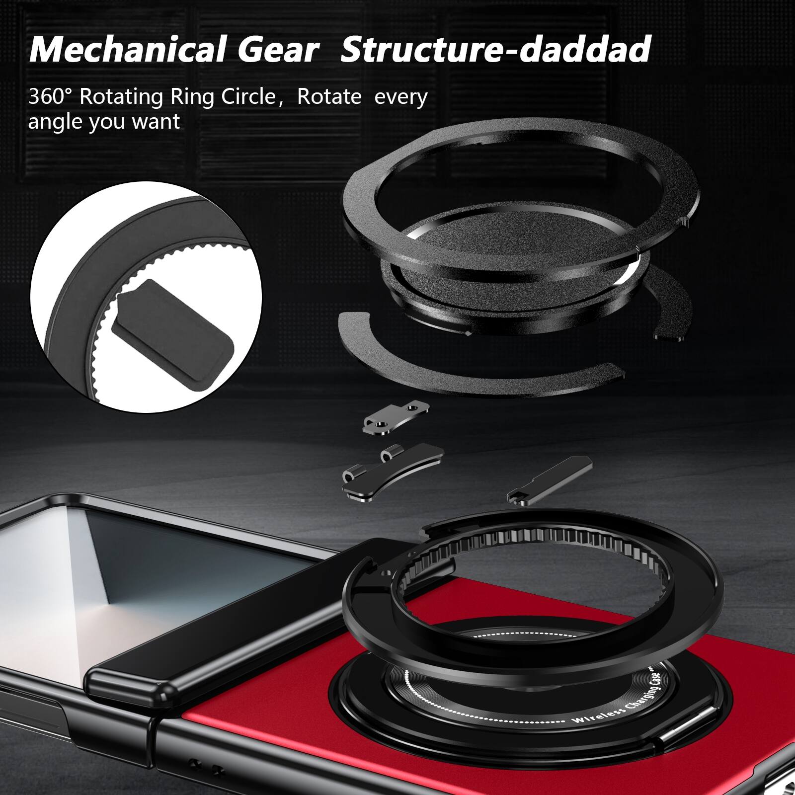 Mechanical Gear Structure-daddad

360° Rotating Ring Circle, Rotate every angle you want