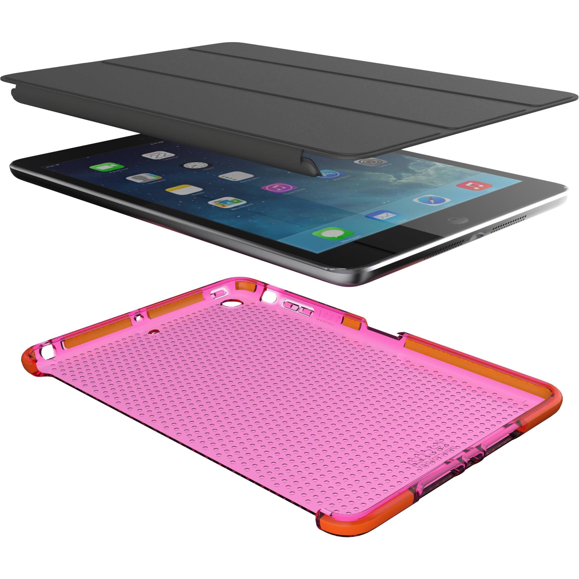 Alt View 5. Tech21 - Tech21 Impact Mesh Case for iPad Mini (A1432, A1454, A1455), Mini 2 (A1489, A1490, A1491), Mini 3 (A1599, A1600) – Pink - Pink.
