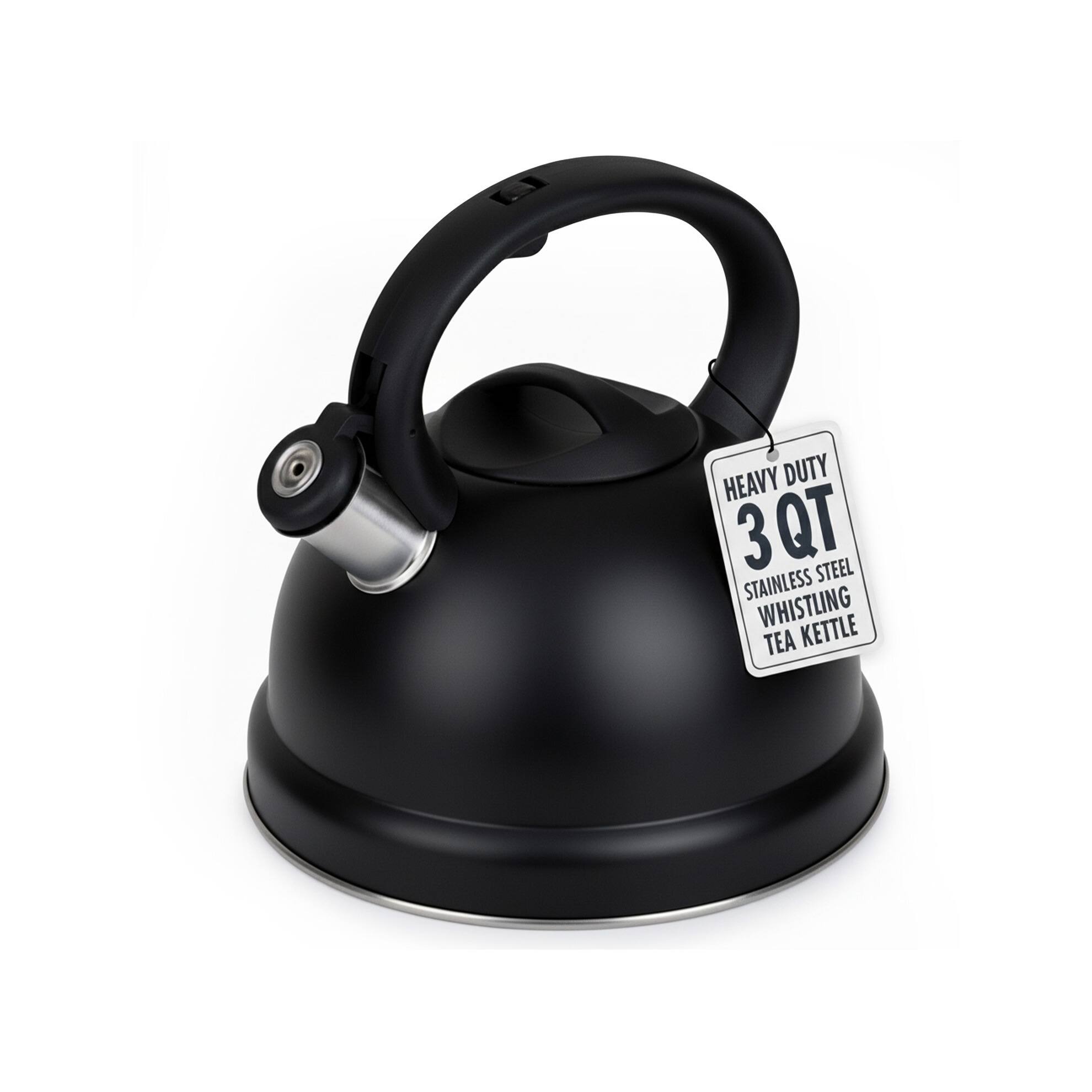 HEAVY DUTY 3 QT STAINLESS STEEL WHISTLING TEA KETTLE