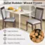 Solid Rubber Wood Frame: High Hardness, Gifted from Nature, Deformation Resistance, Superior Stability