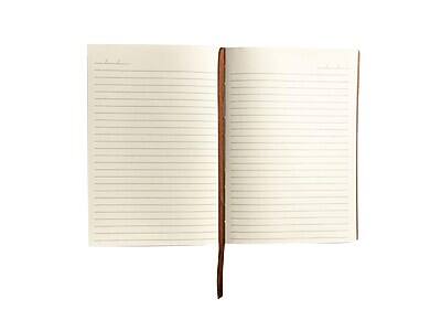 Alt View 2. Denik - Samantha Journal, 5.8" x 8.3", College Ruled, 144 Pages  - Orange/Cream.