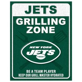 Fan Creations - 13" x 20" Grill Zone Metal Sign - Multicolor