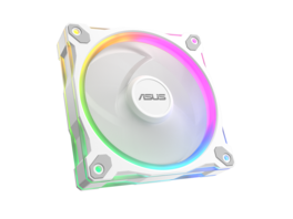 ASUS - Prime MR120 ARGB Fan - 28mm Frame, Quiet, PWM, 20 ARGB LEDs, Aura Sync - White