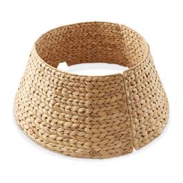 Casafield - Water Hyacinth Christmas Tree Collar with Cord Cut Out - Natural