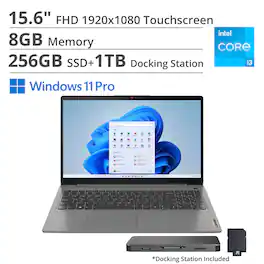 Lenovo - Ideapad 3i 15.6" FHD Touchscreen Laptop - Core i3-1115G4 with 8GB Memory - 256GB SSD - Win 11 Pro - Arctic Grey
