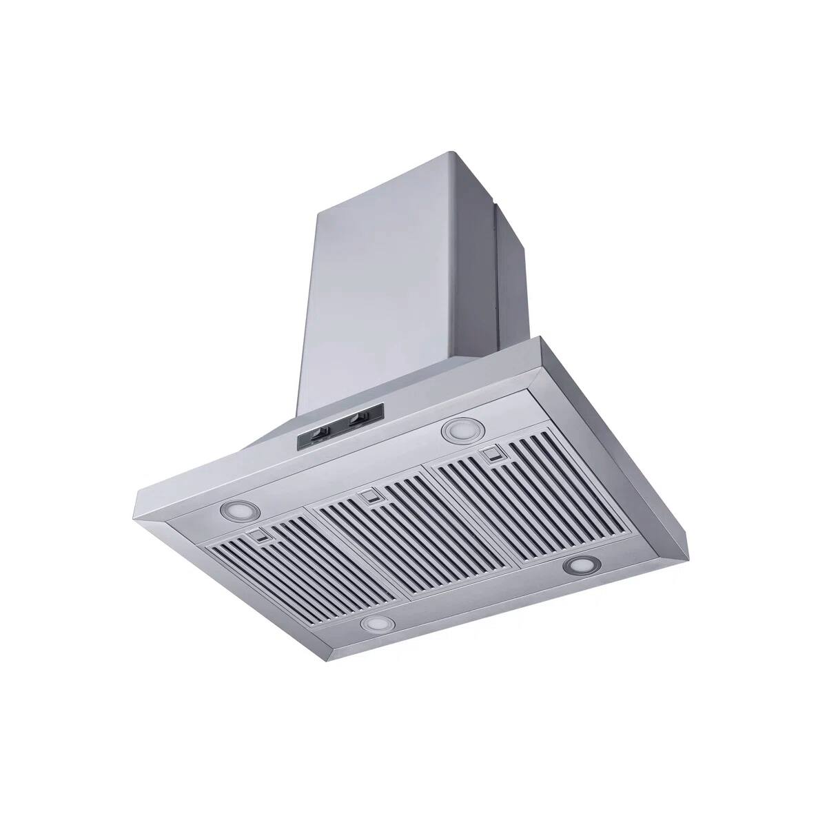 Back. Winflo - Winflo 30 inch Convertible 300-CFM Stainless Steel Island Range Hood - Stainless Steel.