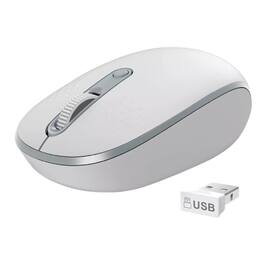 Stock Preferred - Portable Wireless Mouse 2.4GHz Silent Optical USB Light Grey - Wireless - Gray