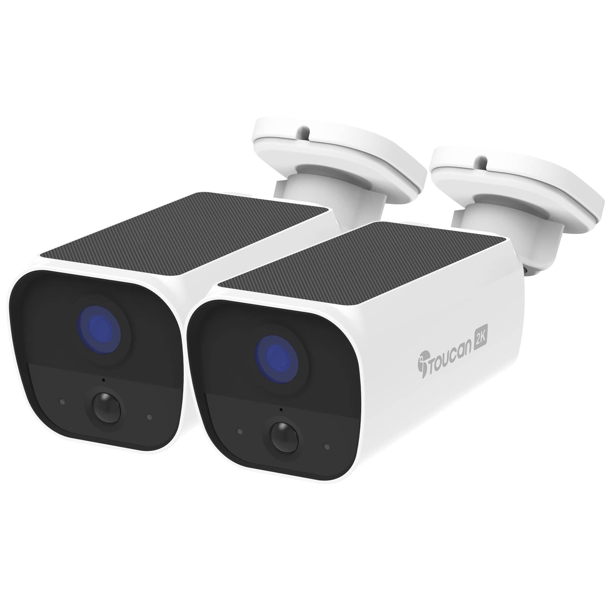 Toucan - Solar Wireless Security Camera S5 2-pack - White