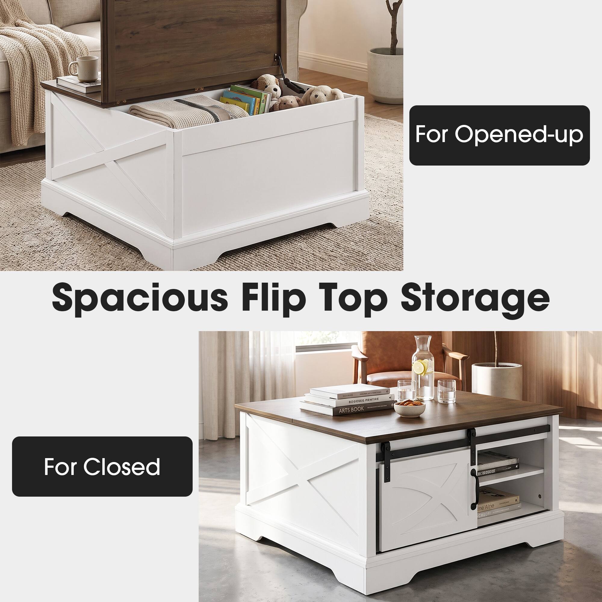 For Opened-up  
Spacious Flip Top Storage

10000mg PENTRO ARTS BOOK

For Closed