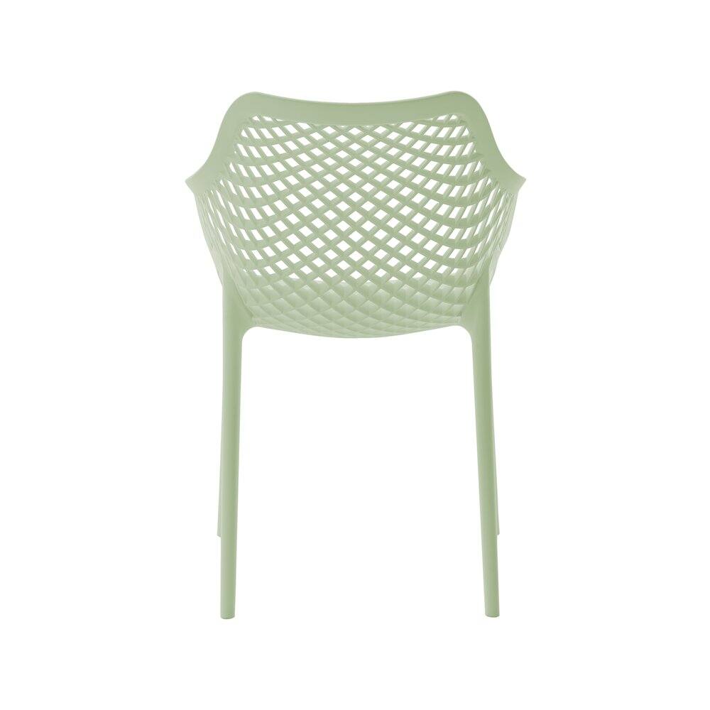 Left. Meridian Furniture - Mykonos Mint Outdoor Patio Dining Chair, Set of 4 - Mint.