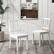Angle. Costway - Wood Dining Chair Set of 2 with Rubber Wood Legs Curved Backrest for Kitchen - White.