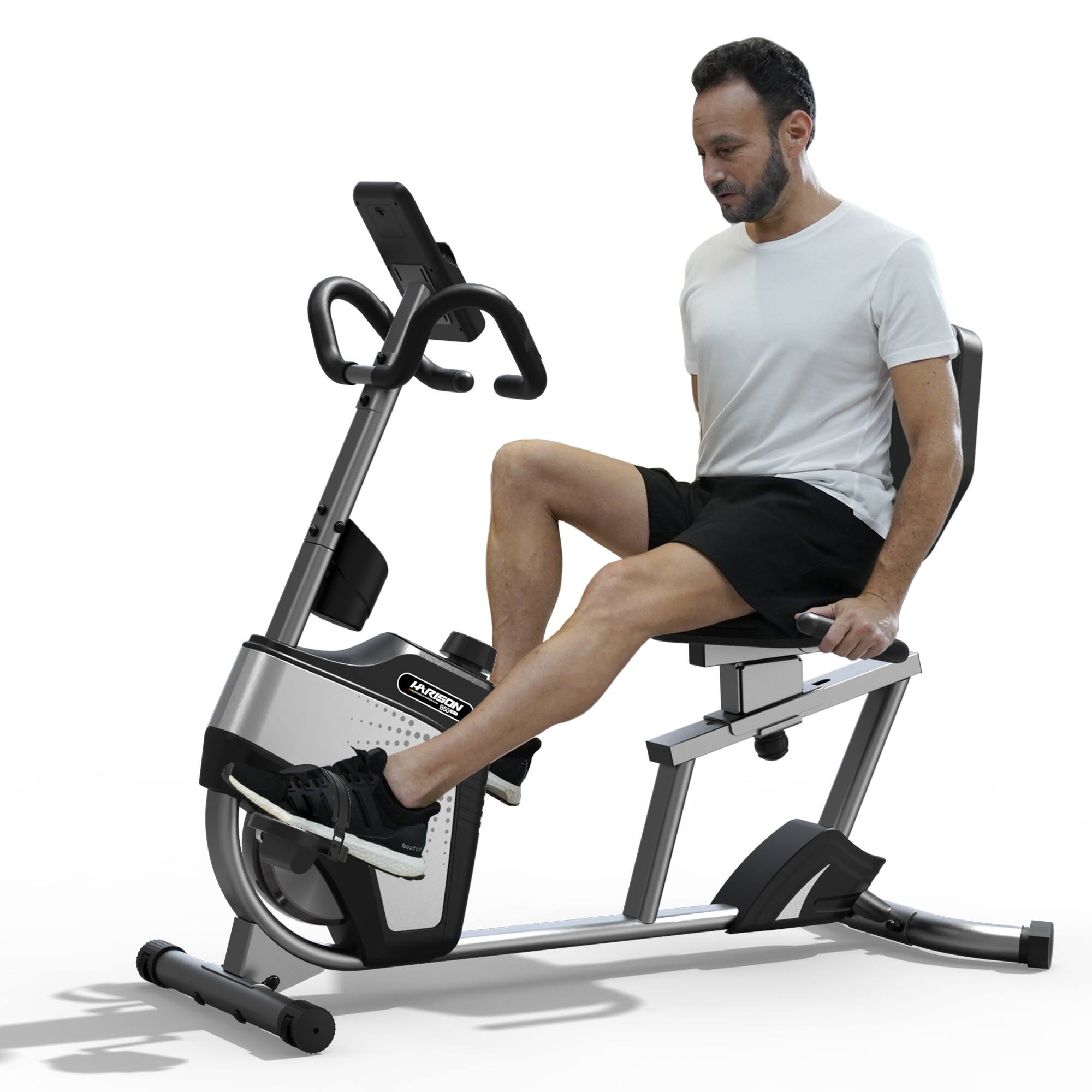 Alt View 5. HARISON - HARISON Magnetic Recumbent Exercise Bike, Recumbent bikes for Adult and Seniors (BBB50) - black.