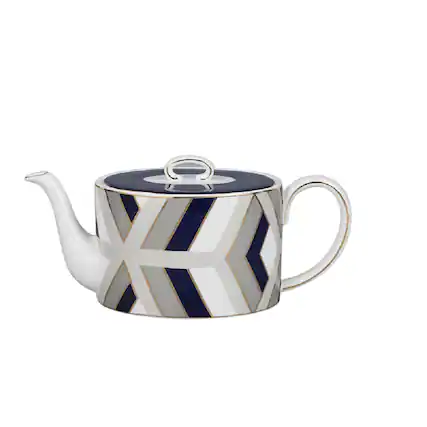 Front. Jiallo - The Elegance in Porcelain Tea Service Collection - 600 cc tea pot - Multi color.