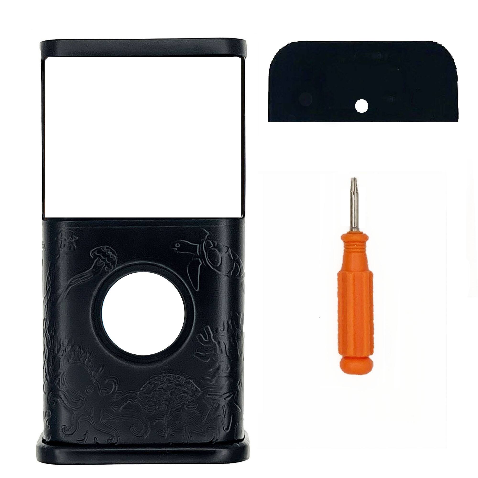 Back. Michael Healy - Coastal Video Doorbell Cover (Ring 3, 3 Plus, 4, Battery Plus and Battery Pro) - Matte Black.