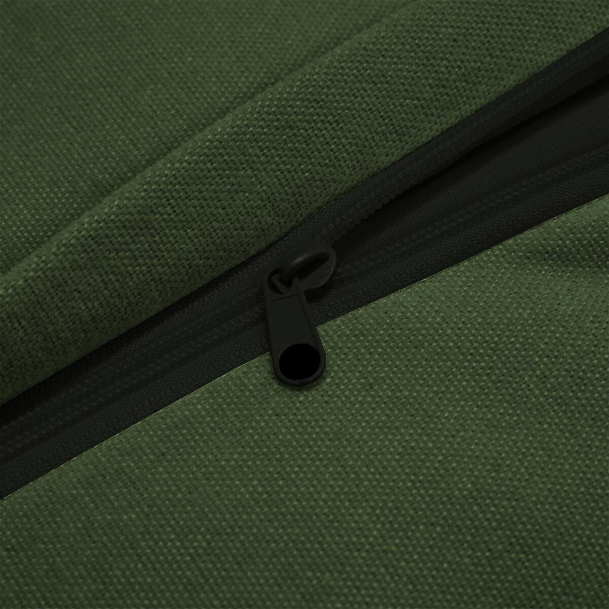 Angle. Ropilly - Ropilly Green Chenille Sofa Single Seat Sofa with Removable Covers and Pillow - Green.