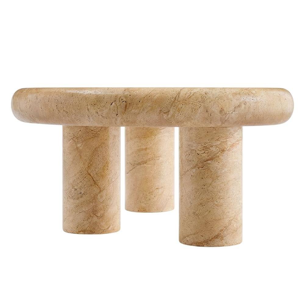Back. Outdoor Escape - Textured Faux Indoor-Outdoor Coffee Table With Durable Finish - Gray.