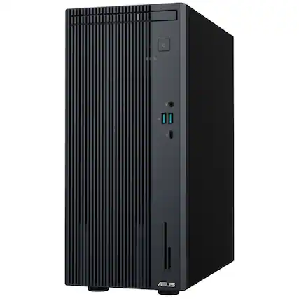 Front. ASUS - V500 Mini Tower 15L Intel Core i7-13620H 2.4 GHz up to 4.9 GHz 32GB 1TB SSD Intel UHD Graphics Windows 11 Home Desktop - Gray.