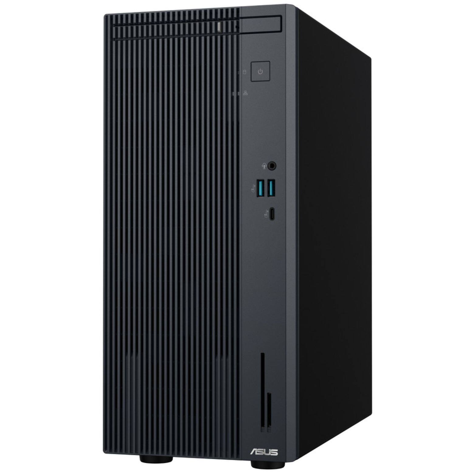 Front. ASUS - V500 Mini Tower 15L Intel Core i7-13620H 2.4 GHz up to 4.9 GHz 32GB 1TB SSD Intel UHD Graphics Windows 11 Home Desktop - Gray.