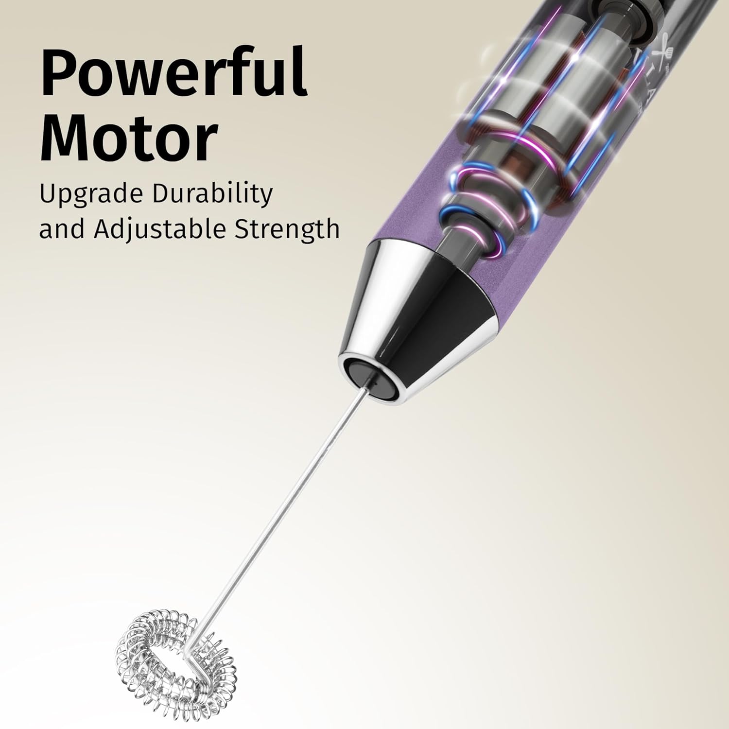 Powerful Motor  
Upgrade Durability and Adjustable Strength