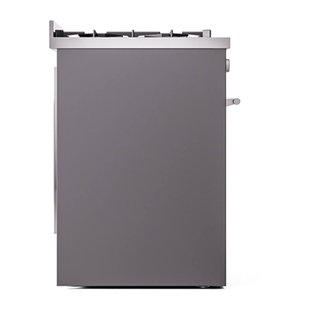 Alt View 3. ILVE - ILVE Professional Plus II 30 inch Dual Fuel Range with 5 Burners (Liquid Propane, Graphite Matte) - Graphite Matte.
