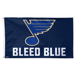 WinCraft - St. Louis Blues 3' x 5' Single-Sided Deluxe Team Slogan Flag - Multicolor