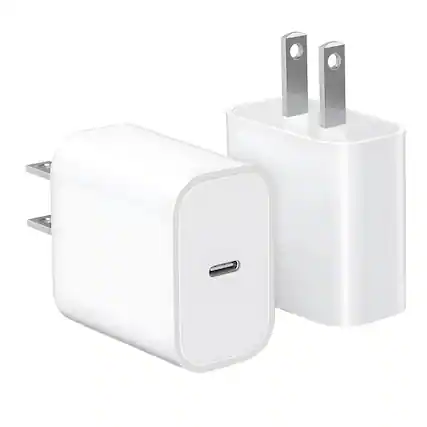 Front. Kitcheniva - 20W Power Adapter USB-C Fast Charger For iPhone - White.