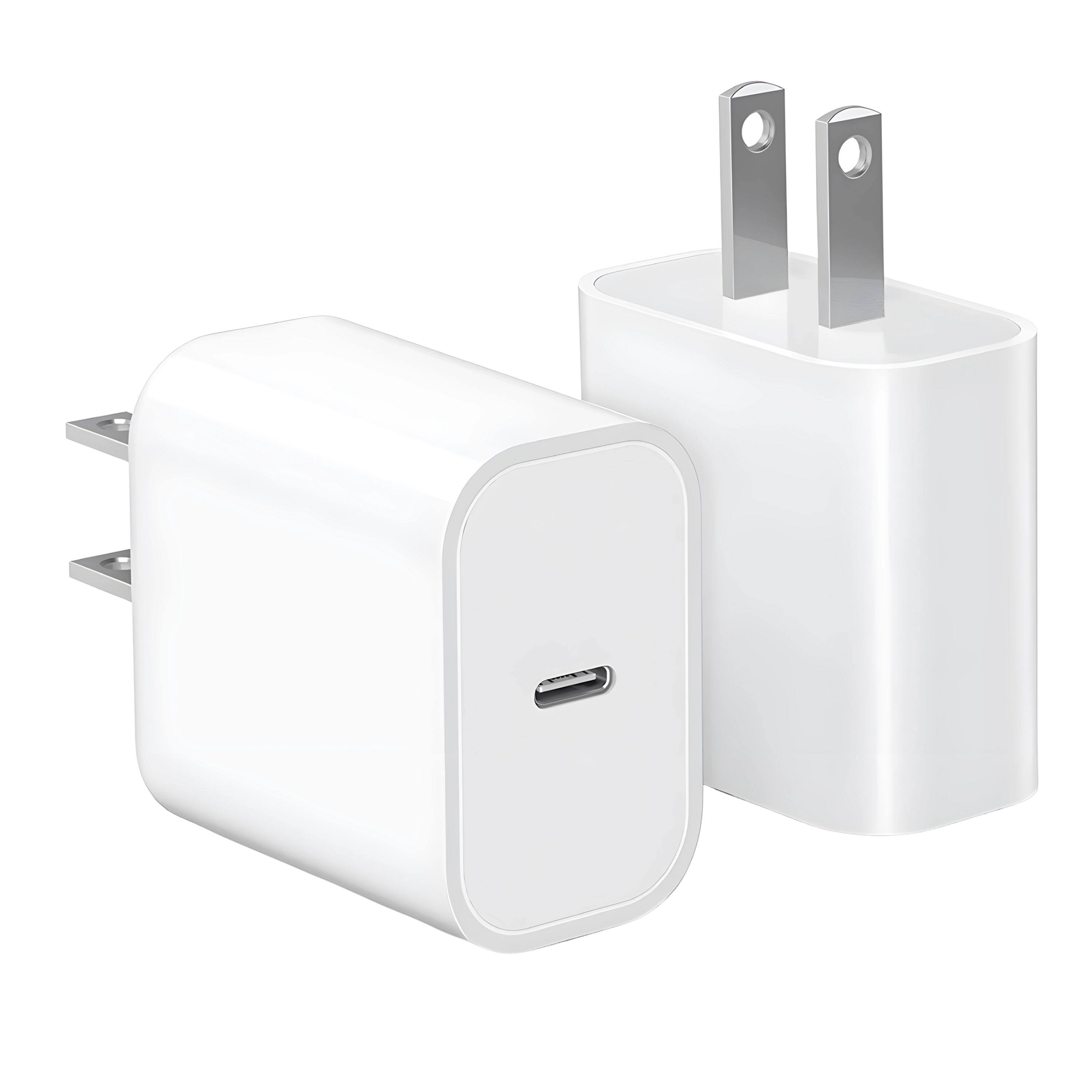 Front. Kitcheniva - 20W Power Adapter USB-C Fast Charger For iPhone - White.