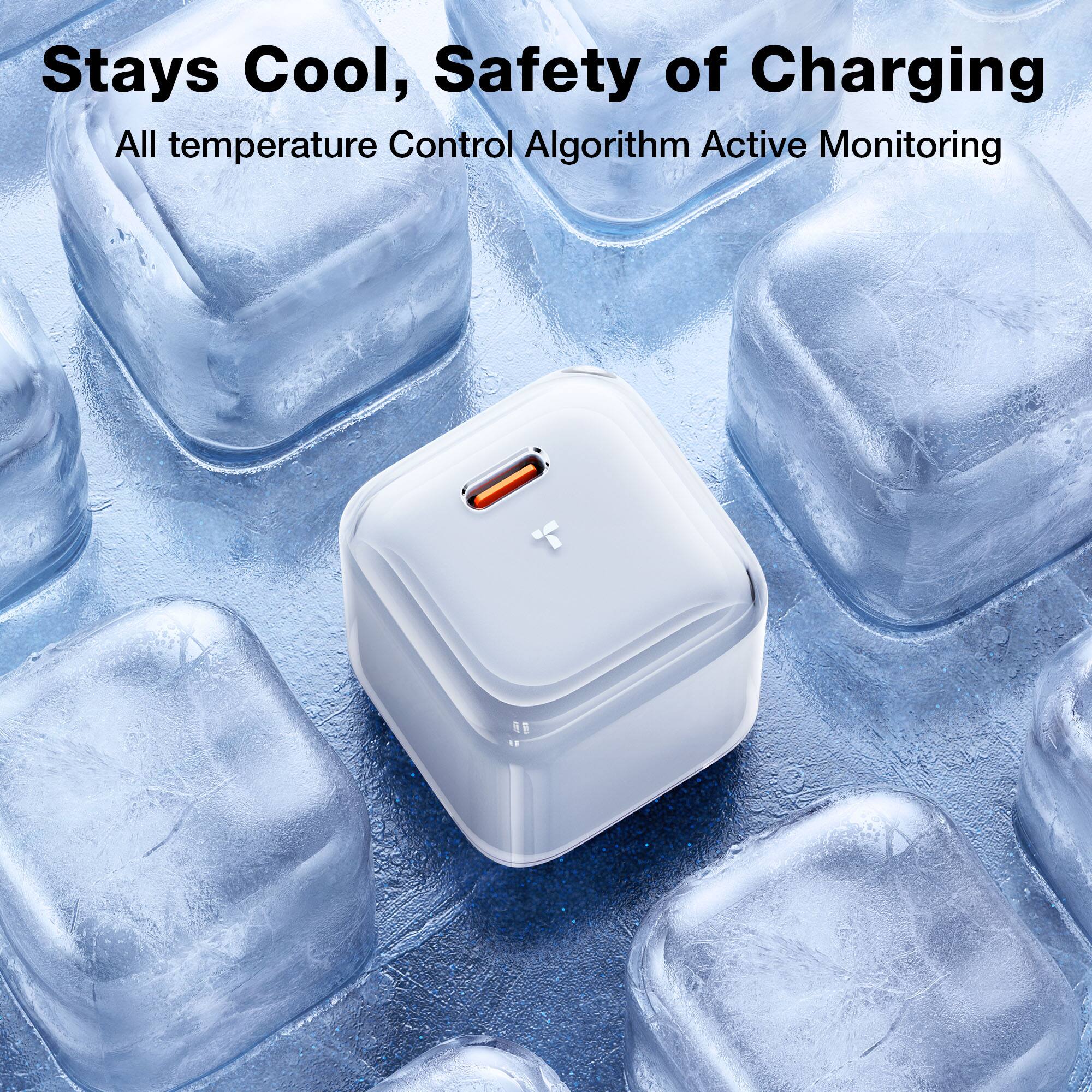 Stays Cool, Safety of Charging, All Temperature Control Algorithm Active Monitoring