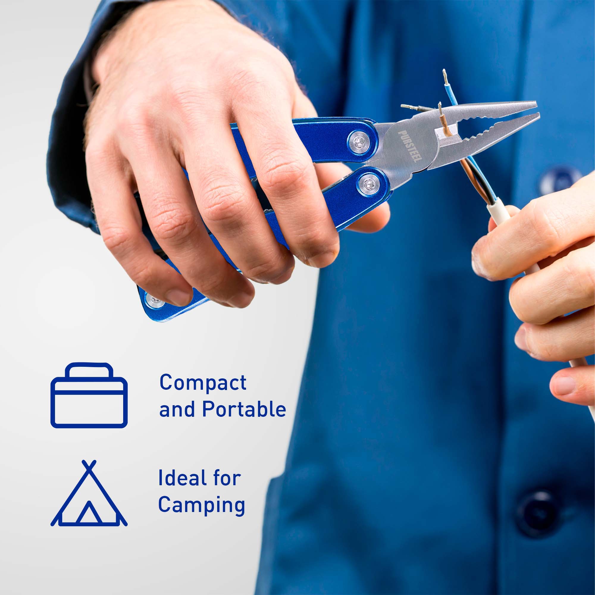 PURSTEEL Compact and Portable  
Ideal for Camping