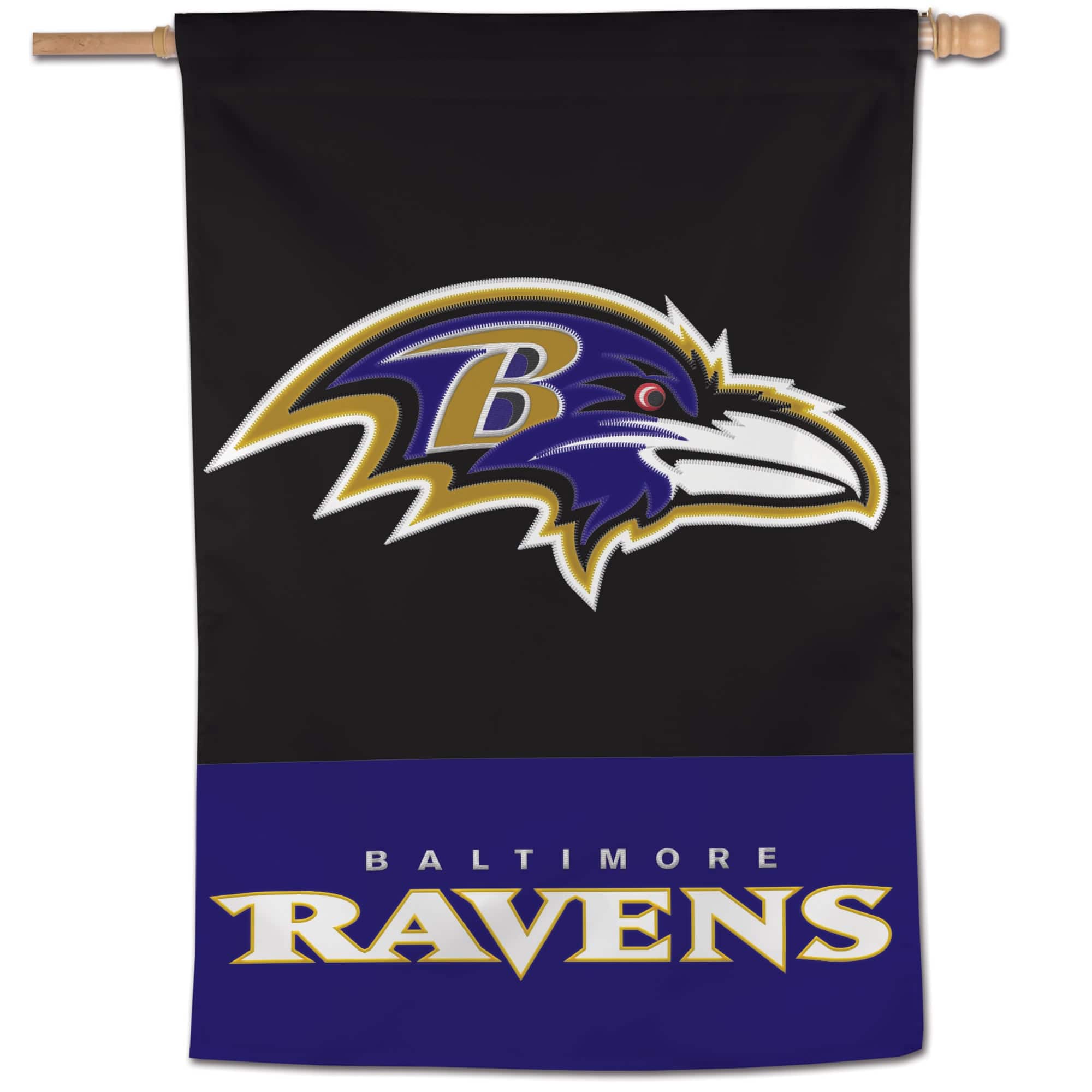 WinCraft - Baltimore Ravens 28" x 40" Applique Vertical Banner - Multicolor