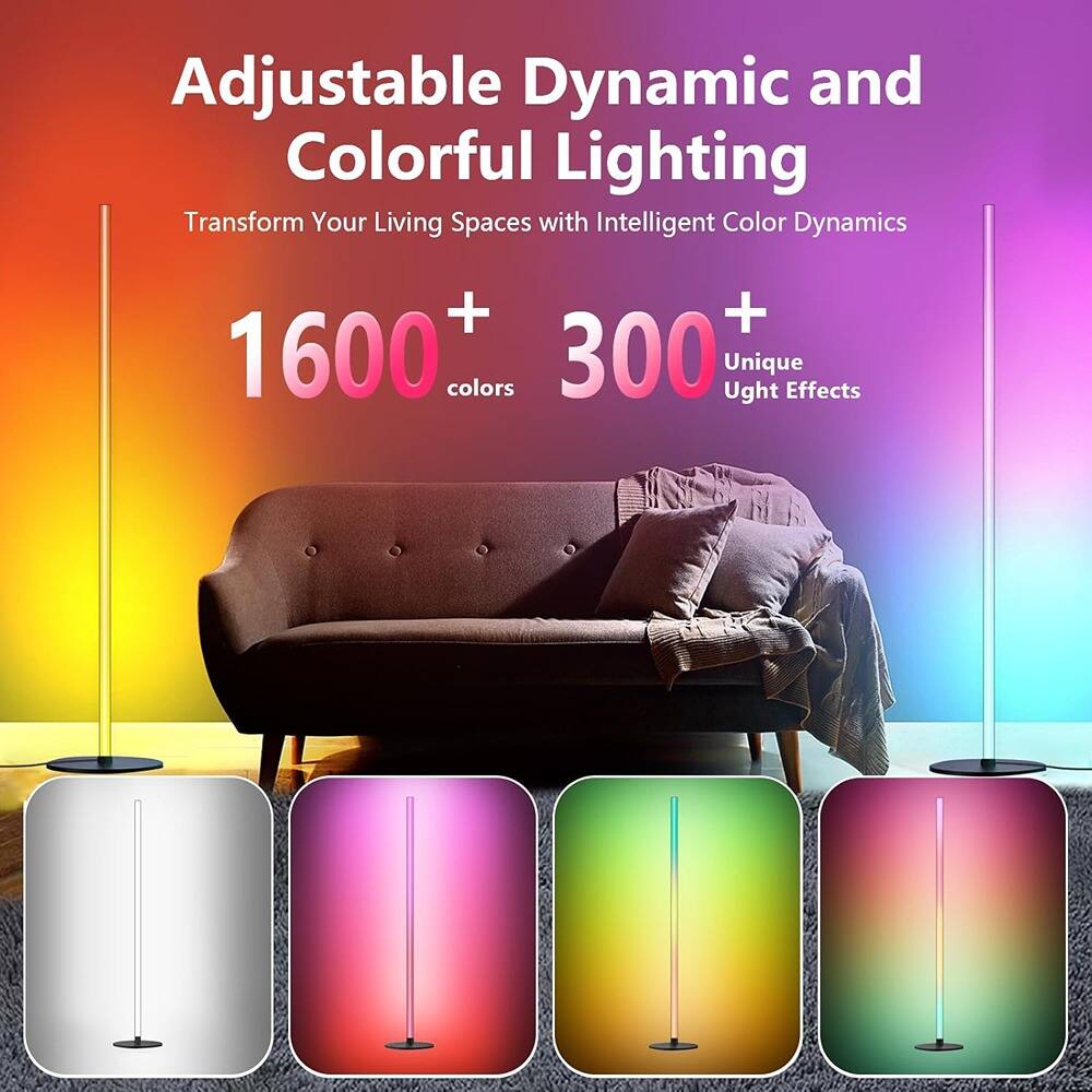Adjustable Dynamic and Colorful Lighting  
Transform Your Living Spaces with Intelligent Color Dynamics  

1600+ colors  
300+ Unique Light Effects