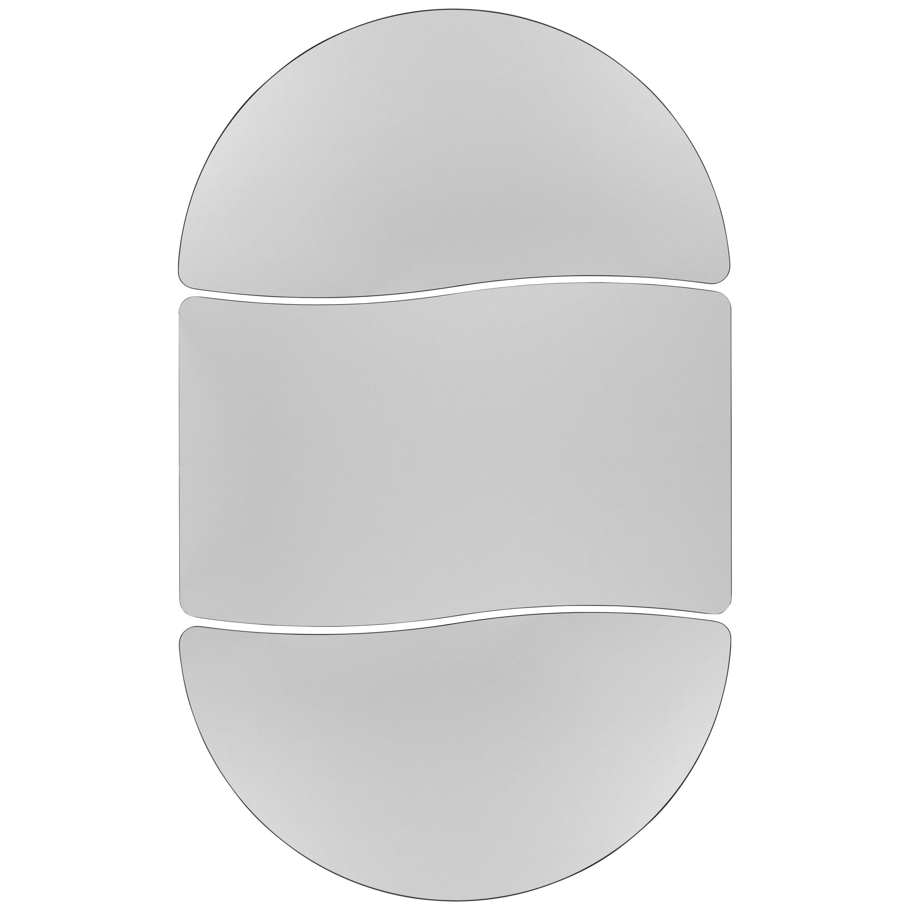 Alt View 7. Emma + Oliver - 3 Piece 76" Oval Wave Collaborative Grey Kids Adjustable Activity Table Set - Grey.