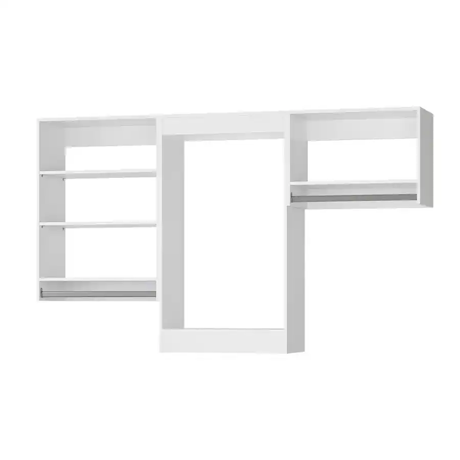 Roomtec 66 in White Modular Closet System Unit Customizable Wall ...