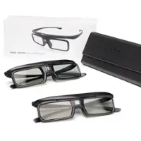 AWOL Vision - DLP Link 3D Glasses, Rechargeable Active Shutter Eyewear with LTV-3500 Pro (2 Packs) - Black - Front_Zoom