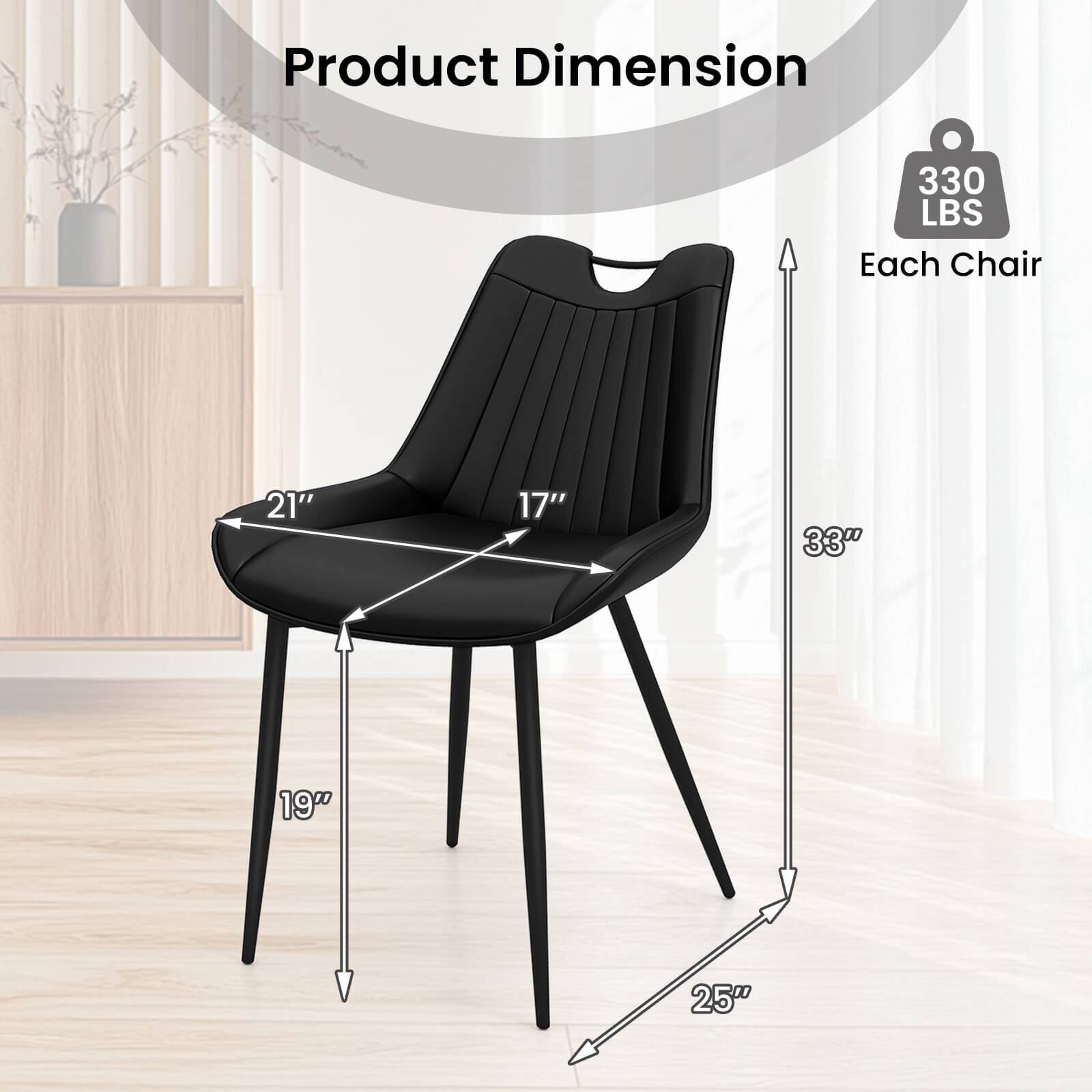 Product Dimension

Each Chair

330 LBS

21" 17" 33" 19" 25"