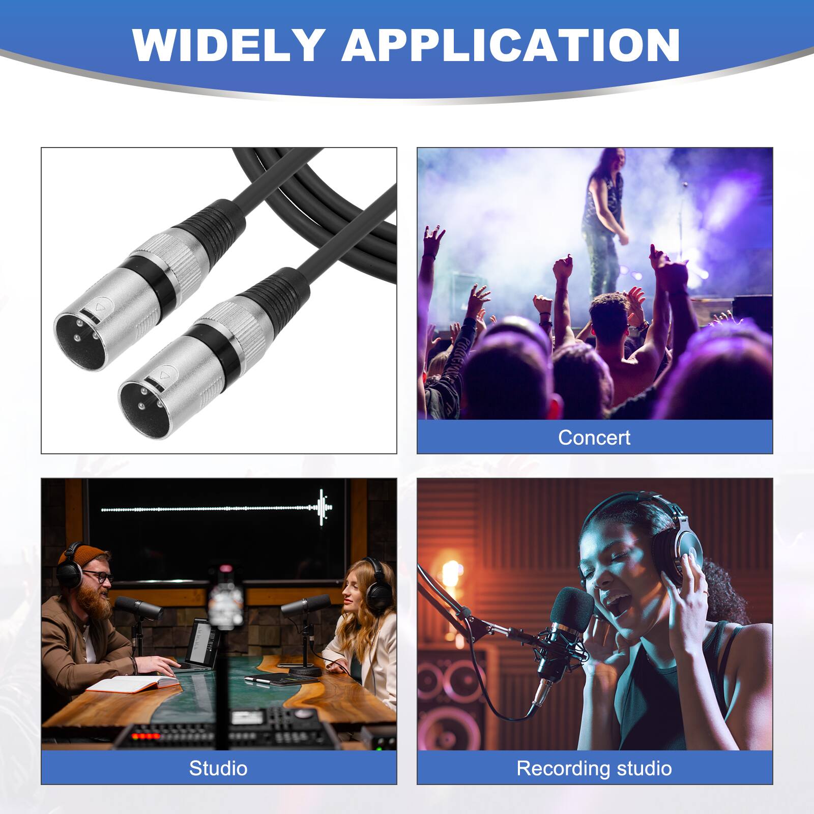 WIDELY APPLICATION

Concert  
Studio  
Recording studio