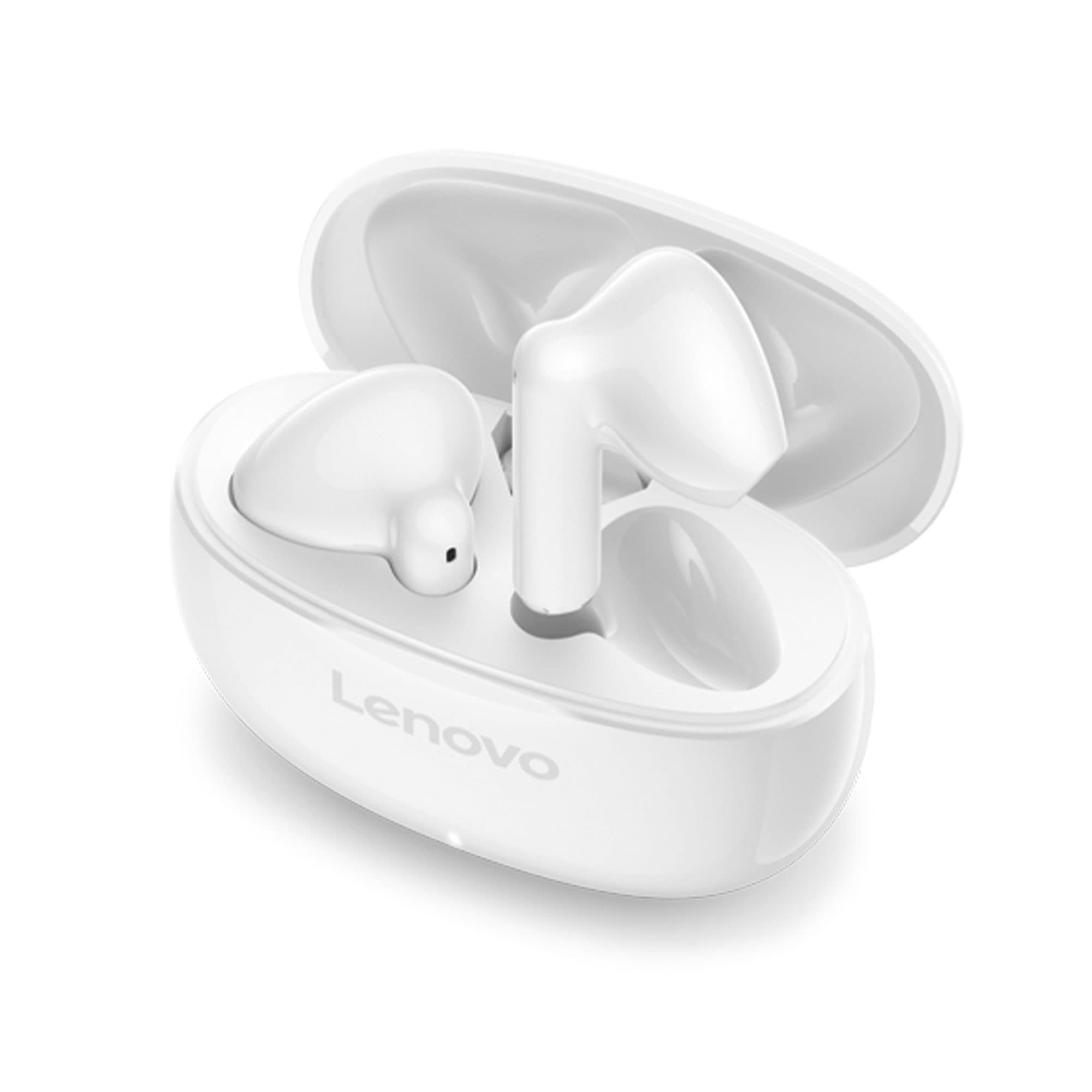 Alt View 5. Lenovo - Lenovo E310 True Wireless Stereo Earbuds Standalone-White - Stereo - True Wireless - Bluetooth - 32.8 ft - 32 Ohm - 50 - White.