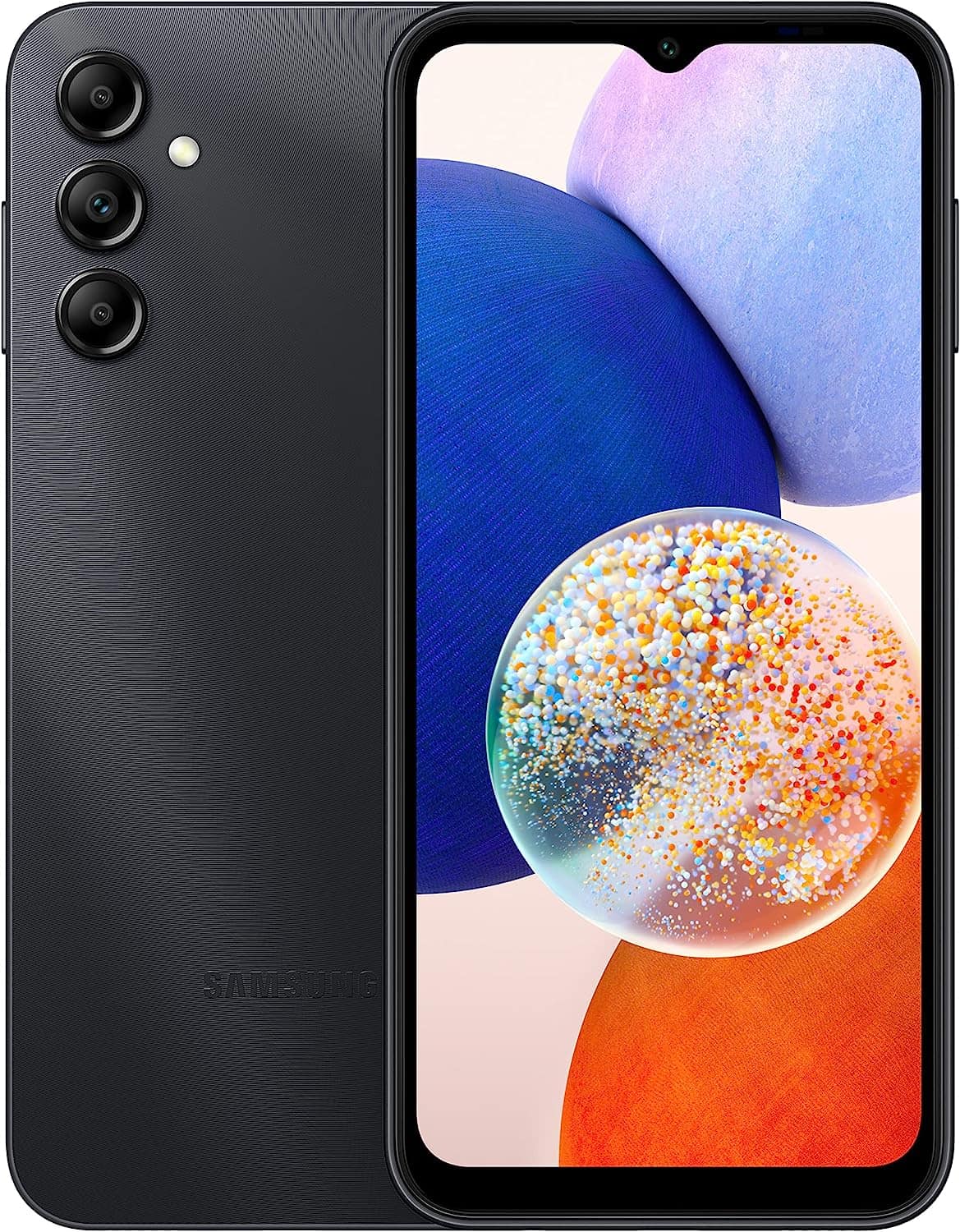 Front. Samsung - Samsung Galaxy A14 5G A146U (Fully Unlocked) 64GB - Black.