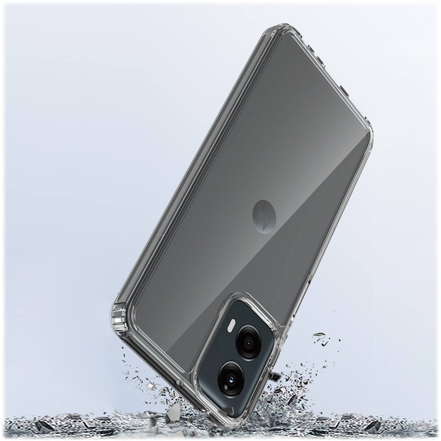 Alt View 16. SaharaCase - Venture Series Hard Shell Case for Motorola G 5G (2024) - Clear.