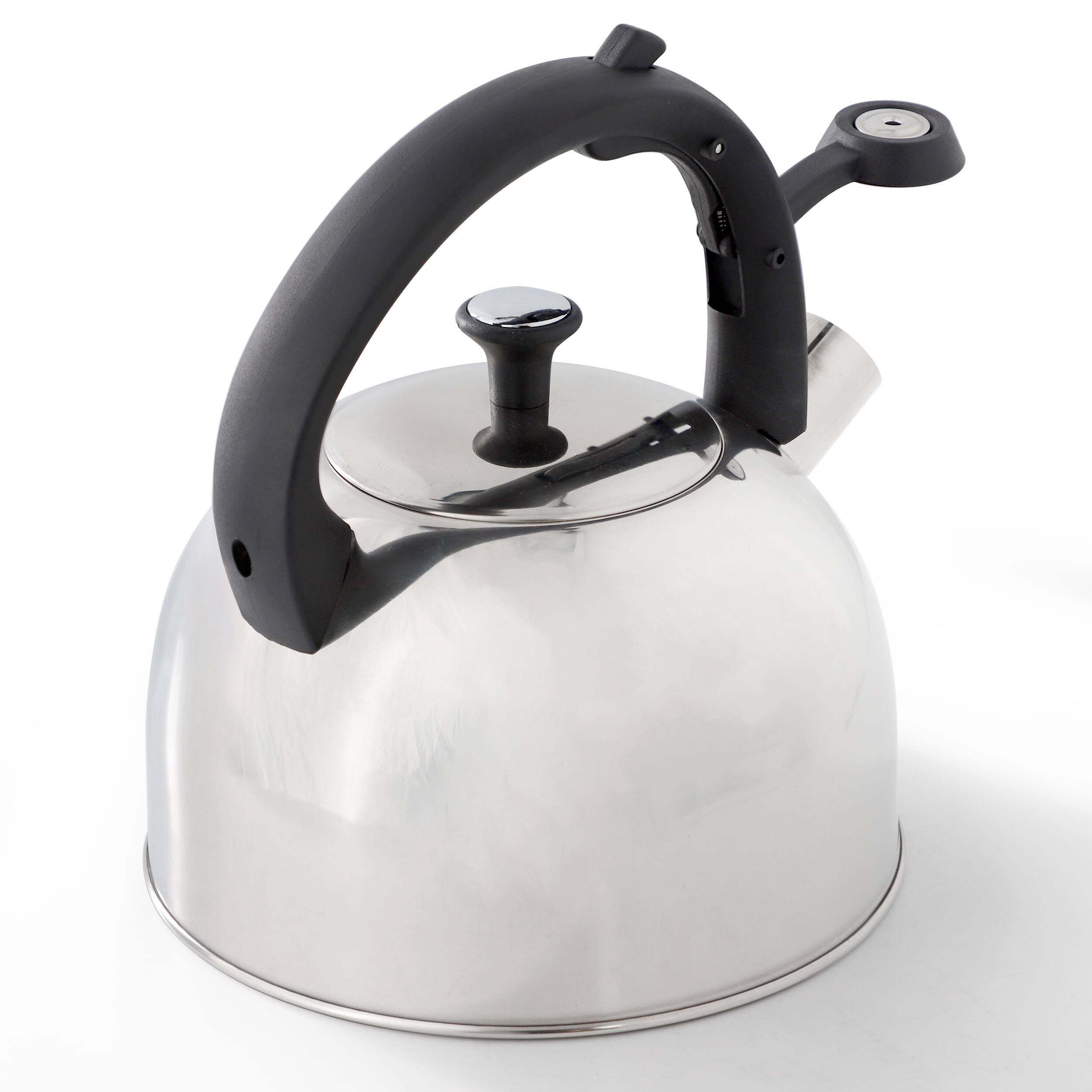 Alt View 1. Mr. Coffee - Mr. Coffee Daneswell 2.1 Quart Stainless Steel Whistling Tea Kettle - Silver.