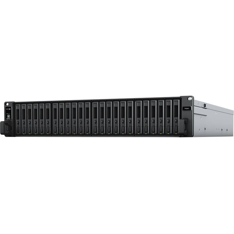 Alt View 1. Synology - Synology FlashStation FX2421 DAS Storage System - 24 x HDD Supported - 24 x SSD Supported - Serial Attached SCSI (SAS) - Unknown.