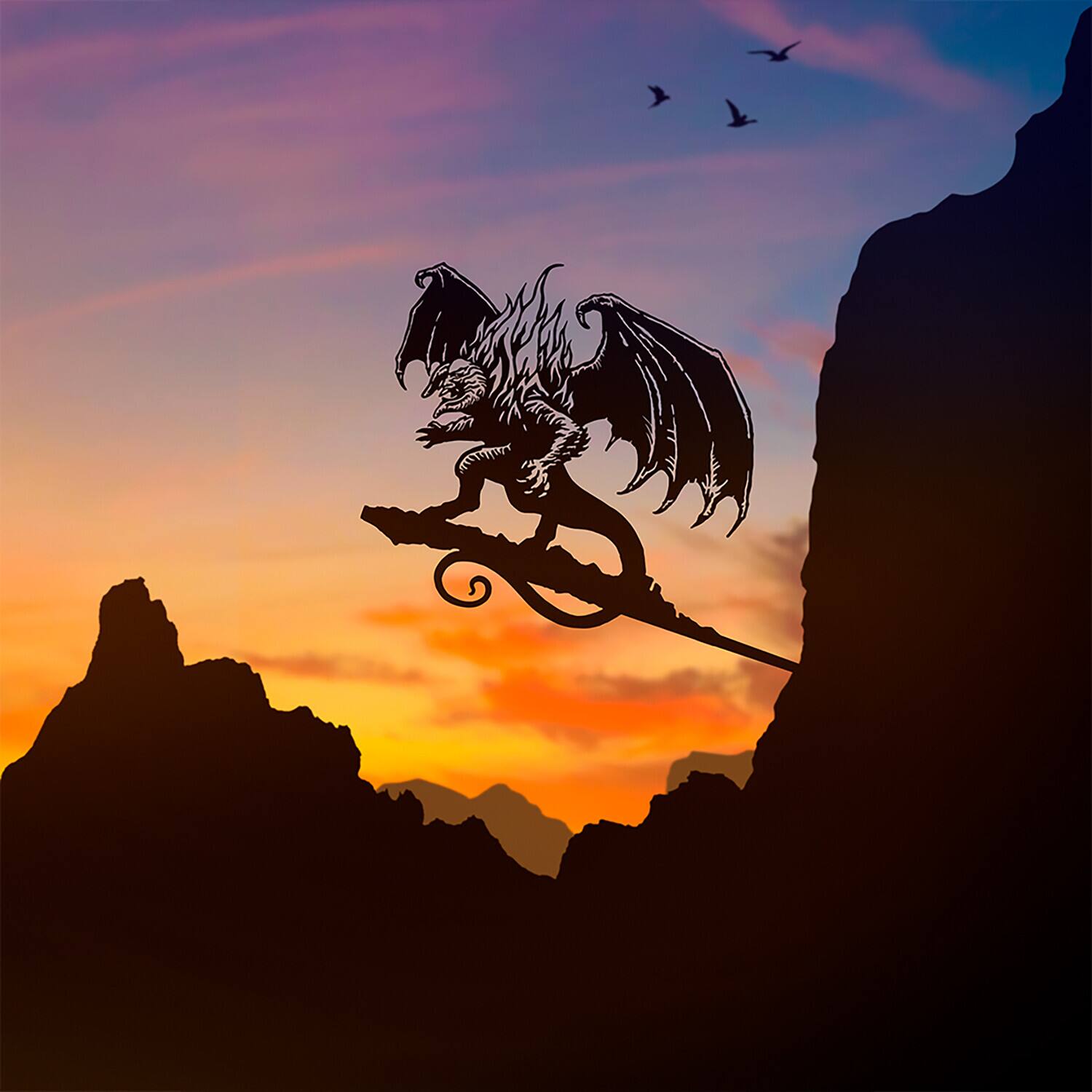 Alt View 4. Weta Workshop - WETA Workshop x Metalbird - The Lord of the Rings Trilogy - Balrog Metalbird   - COLLECTIBLES - Multicolor.