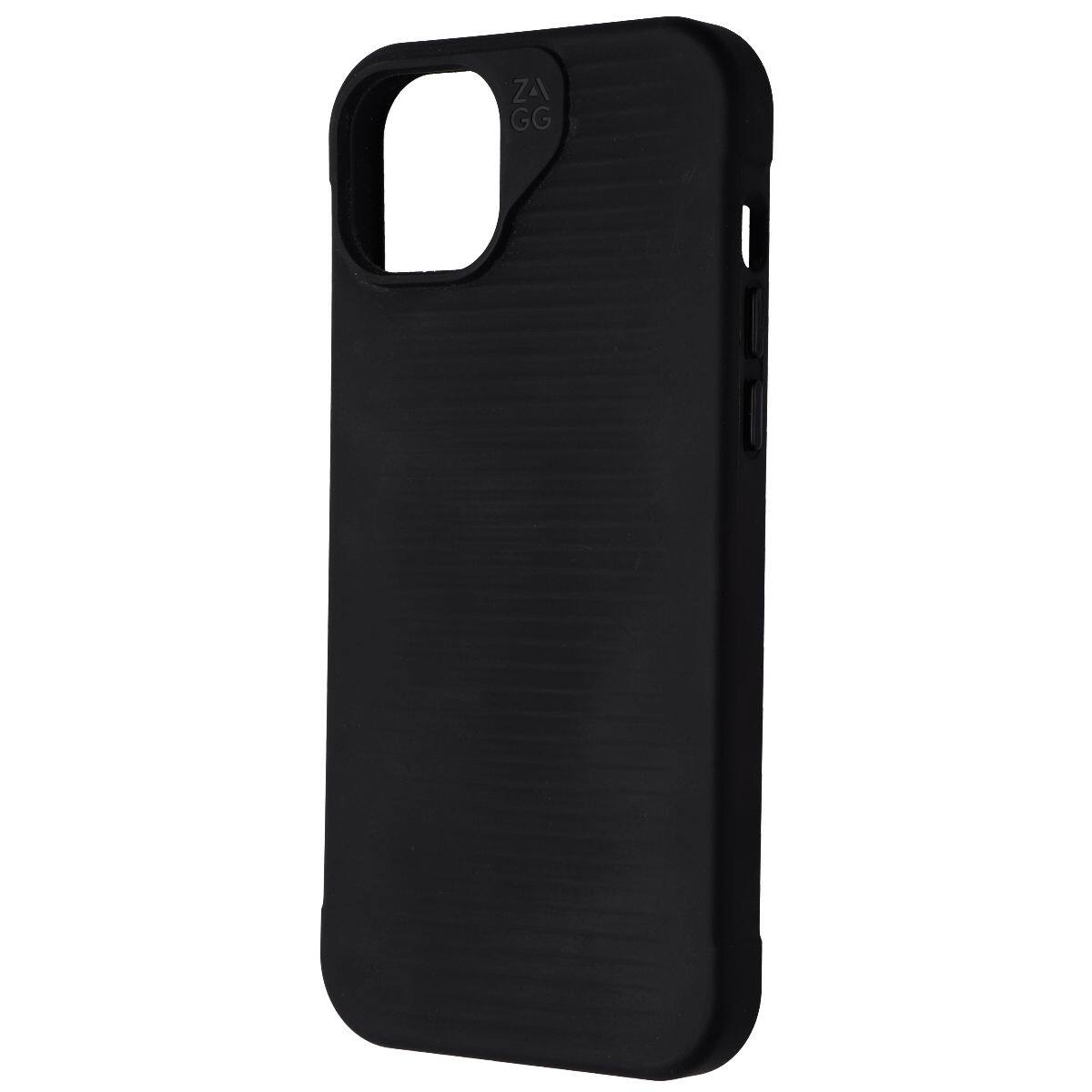 Front. ZAGG - ZAGG Luxe Series Snap Case for MagSafe for Apple iPhone 15 Plus - Matte Black - Black.
