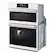 Left. LG - STUDIO 30" Smart Built-In Electric Convection Combination Wall Oven with Microwave and Sous Vide - Essence White.